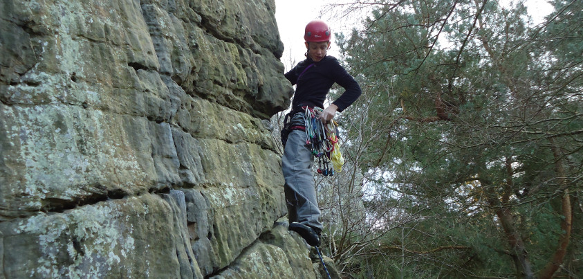 Learning to Lead Rock Climbing Courses